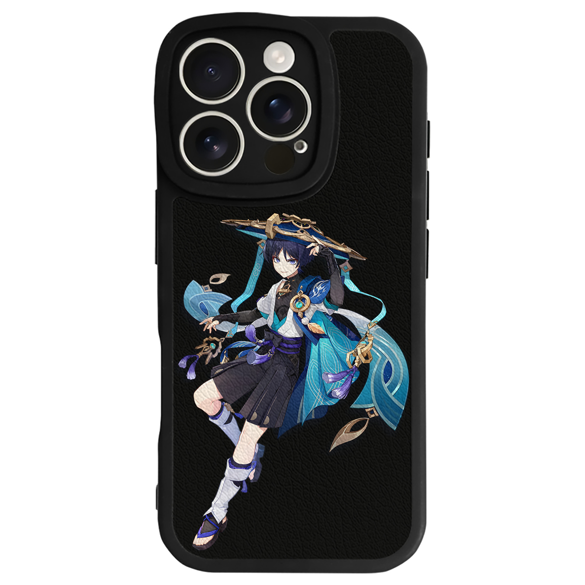 げんし神 さんペい genshin Sanpei 【iPhone 16シリーズ対応】シリコンスマホケース（レザー調） 材質：シリコン